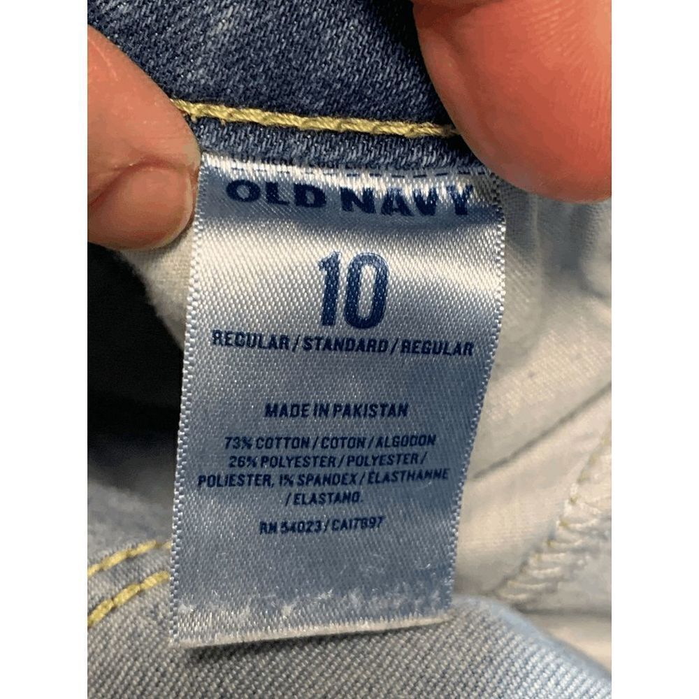 Old Navy Womens Denim Jeans Skinny Rockstar Distressed Blue Medium Wash Size 10R - Picture 2 of 10